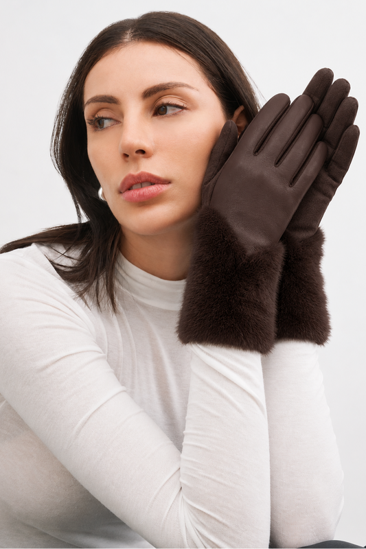 Fur Accent Gloves