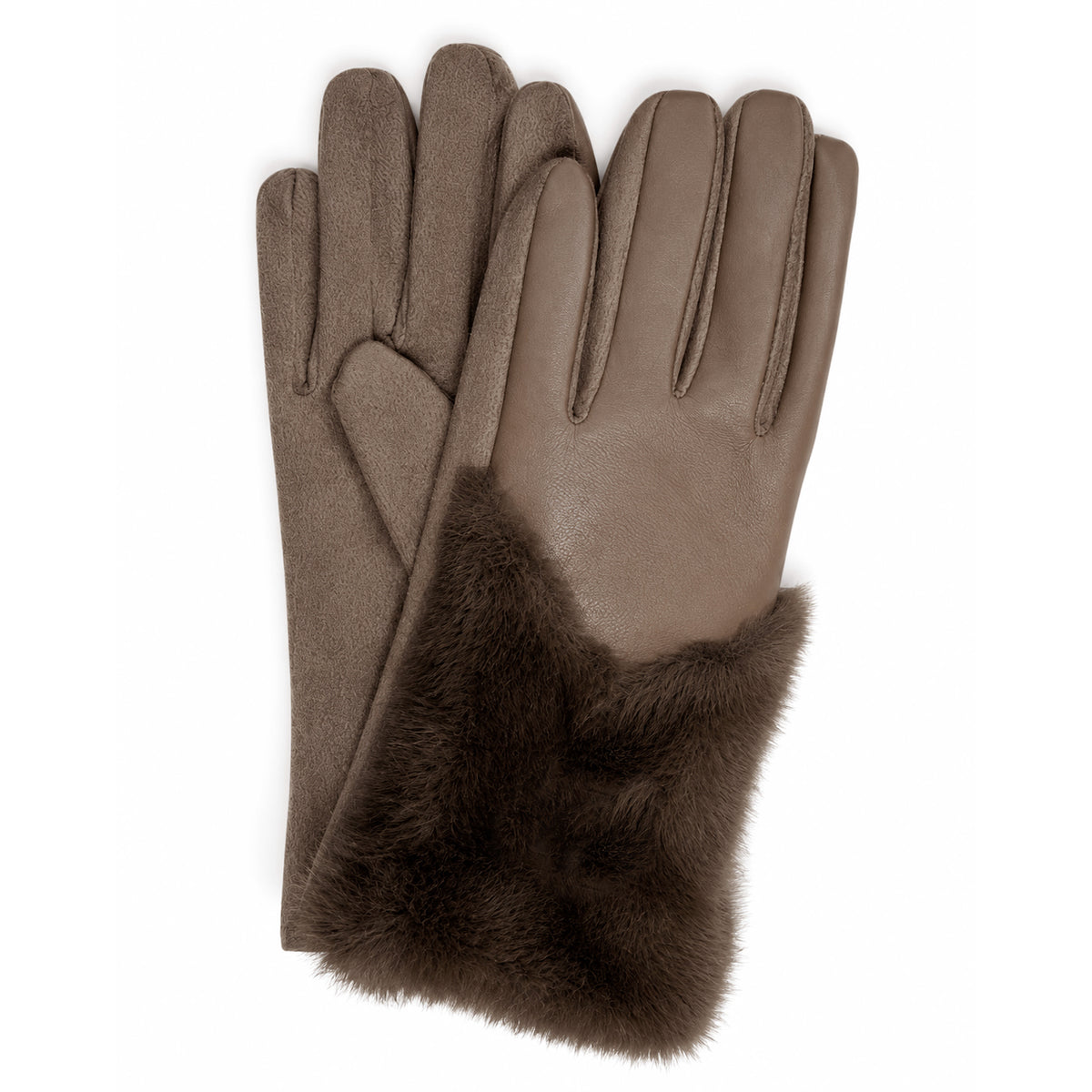 Fur Accent Gloves