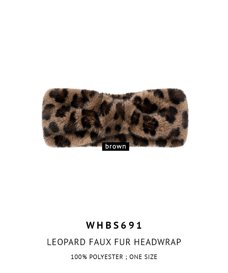 Solid Faux Fur Headwrap