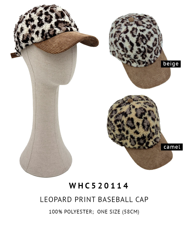 Leopard Print Baseball Cap