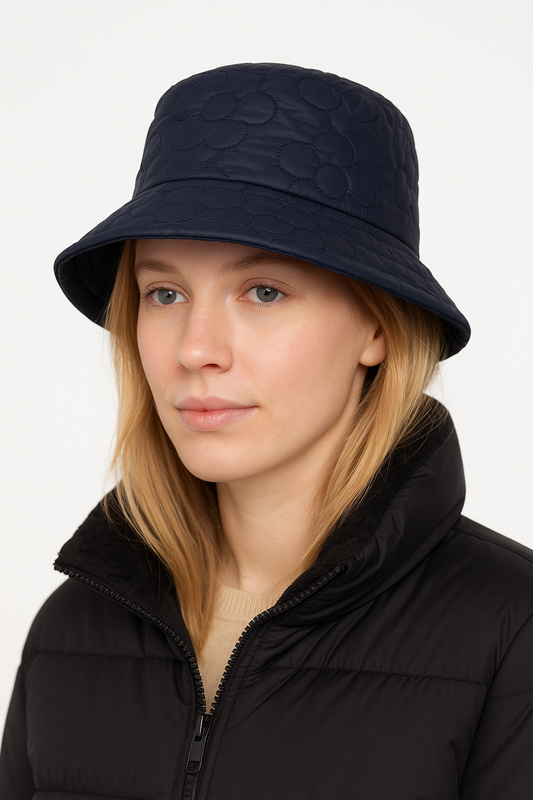 Flower Padded Bucket Hat