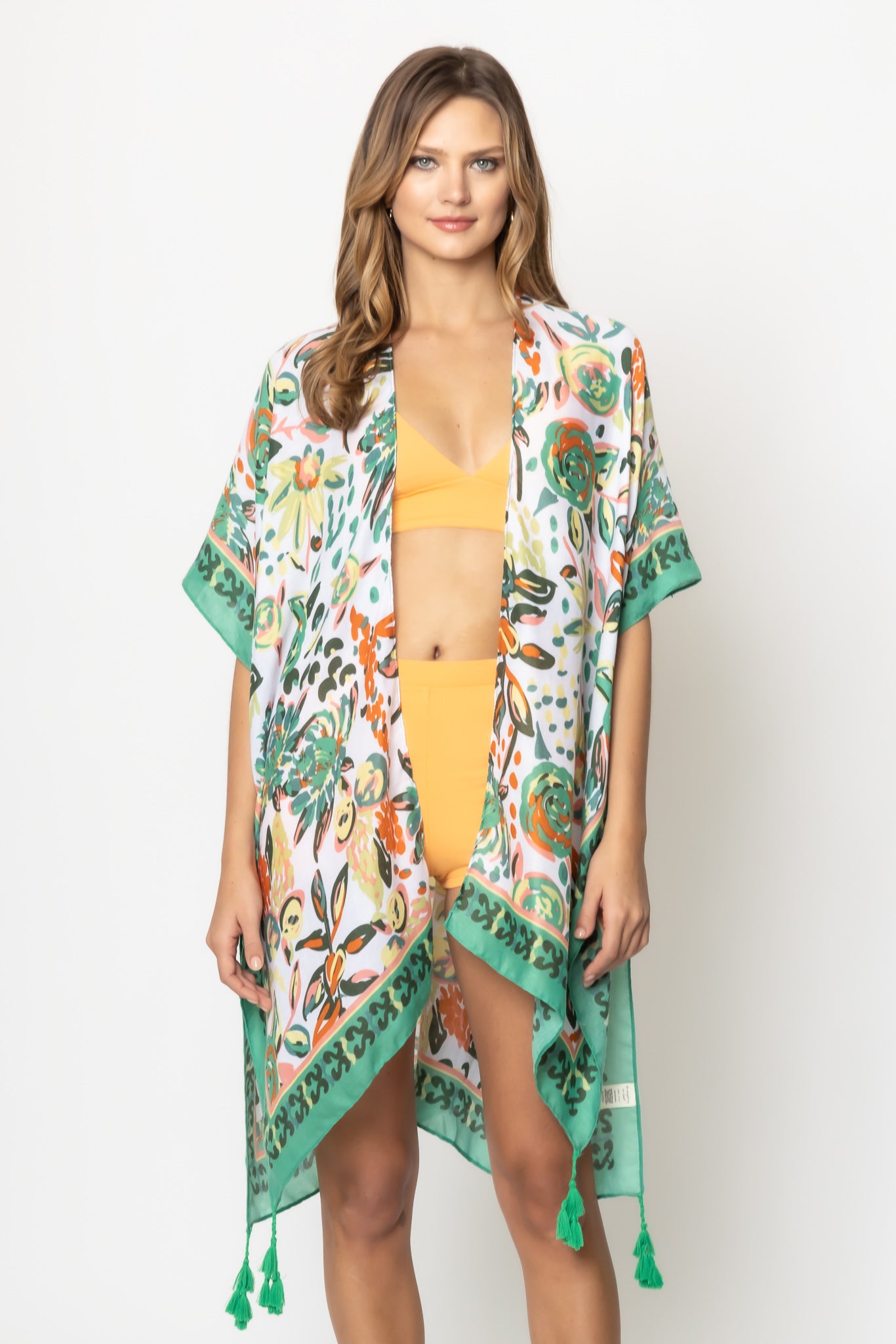 Floral Print Kimono