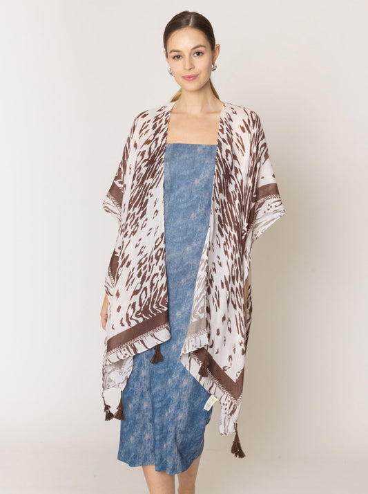 Animal Print Kimono