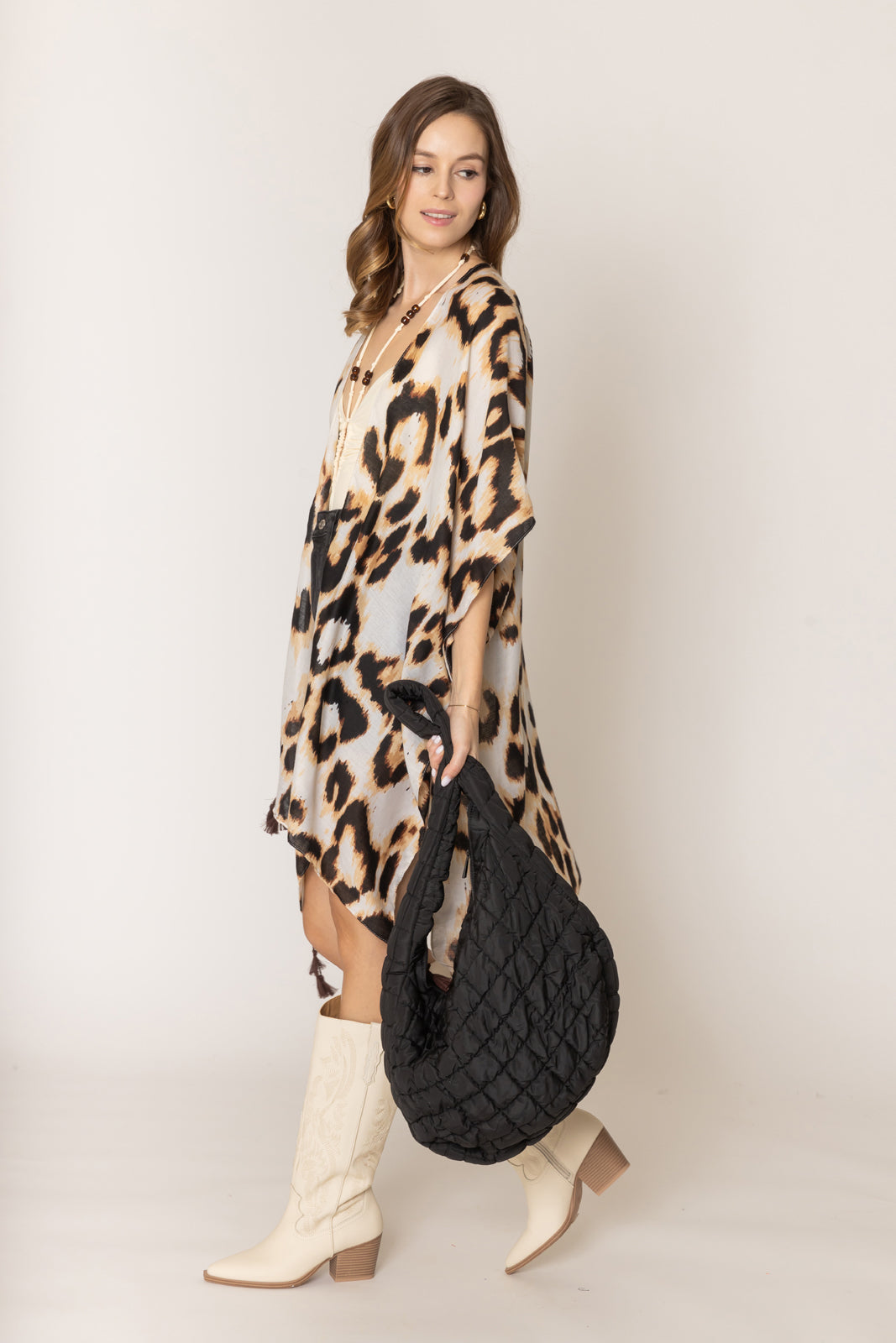 Animal Print Kimono