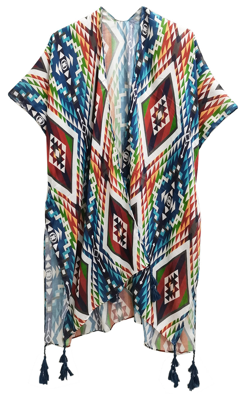 Aztec Print Kimono