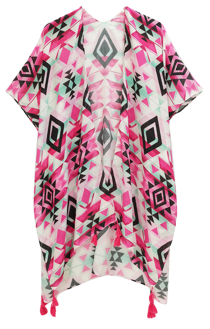 Aztec Print Kimono