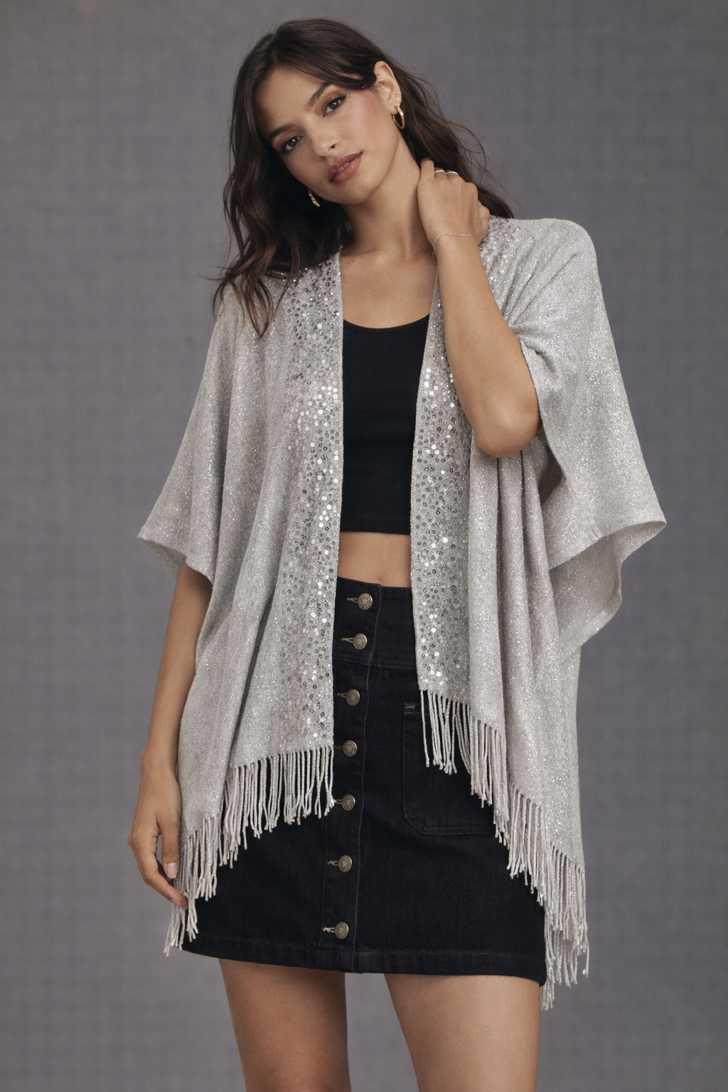 Lurex Kimono