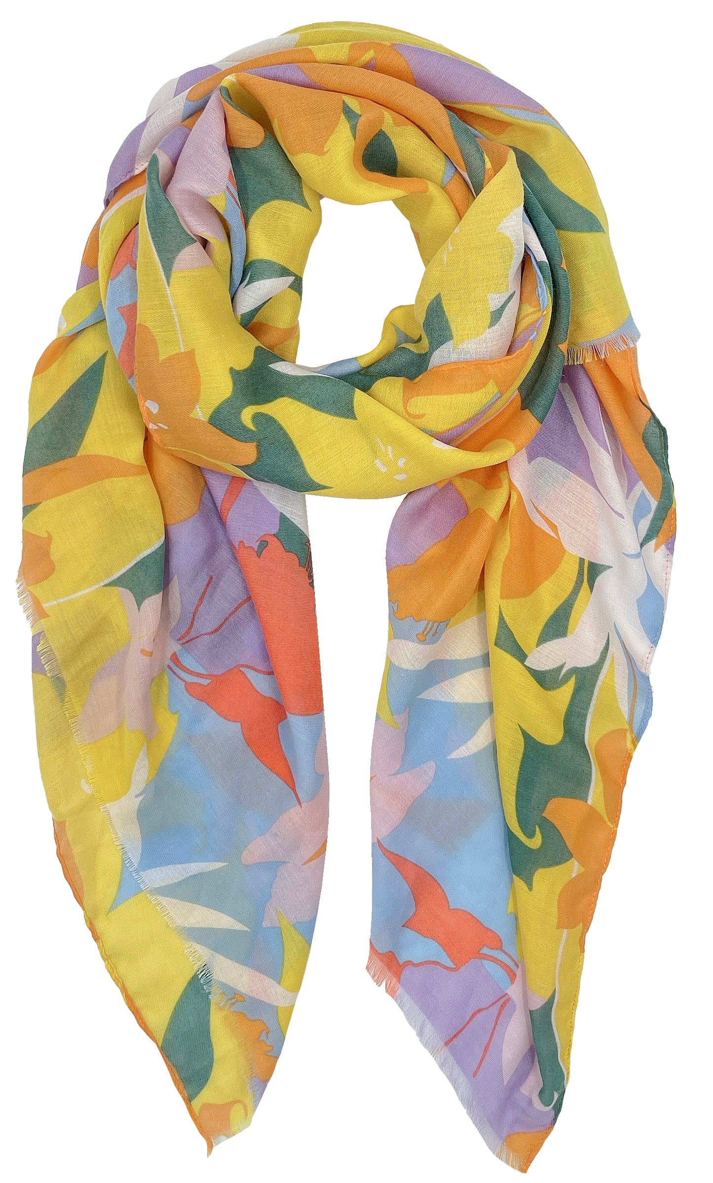 Floral Print Scarf