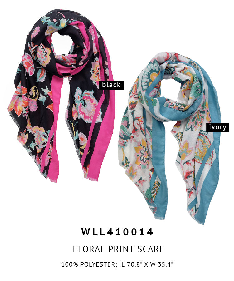 Floral Print Scarf