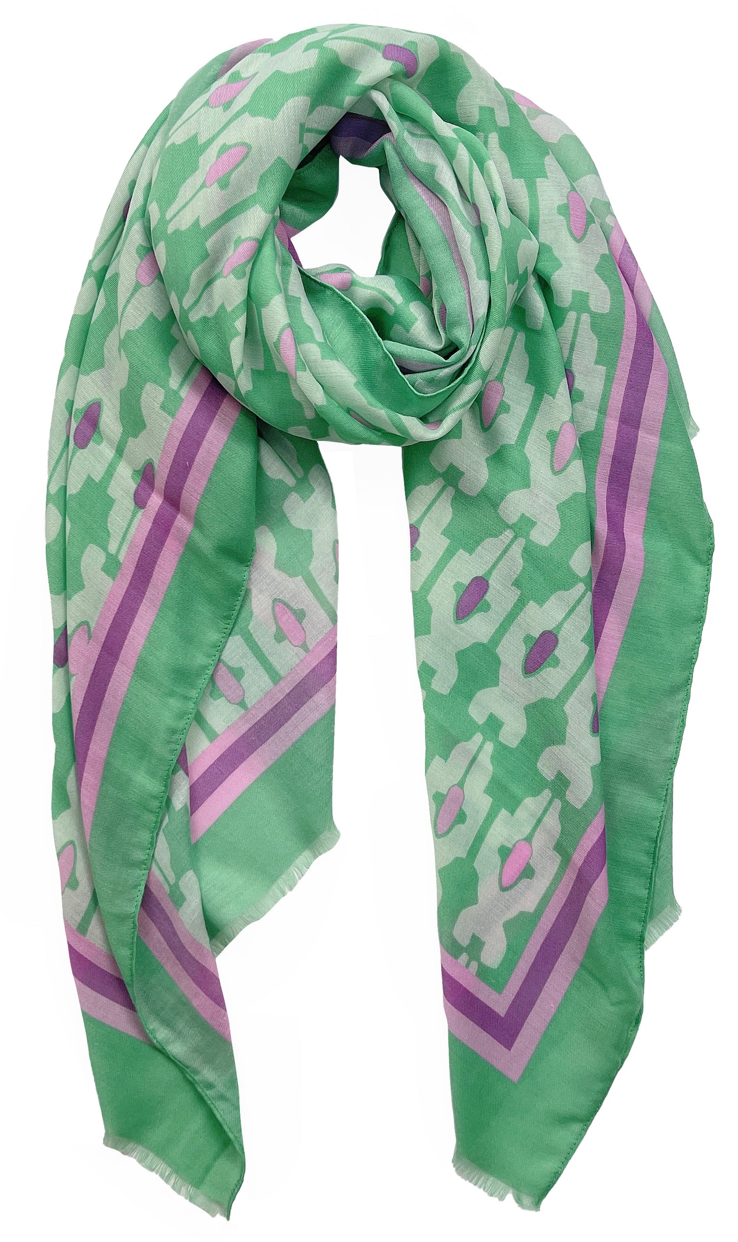 Tile Print Scarf