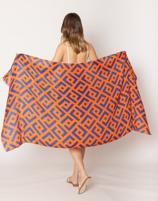 Geometric Print Scarf