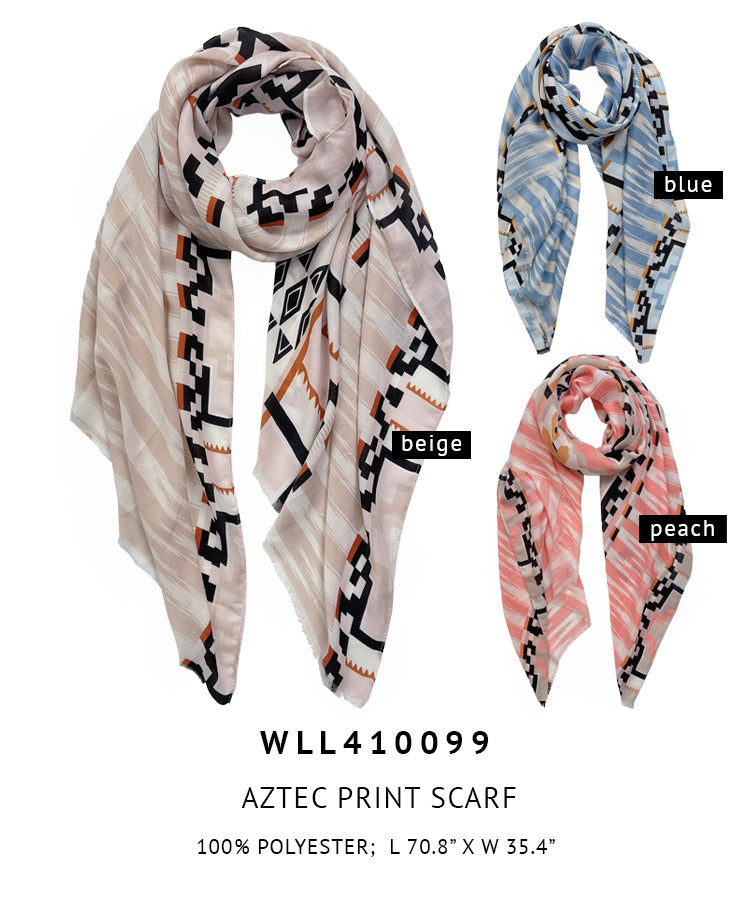 Aztec Print Scarf