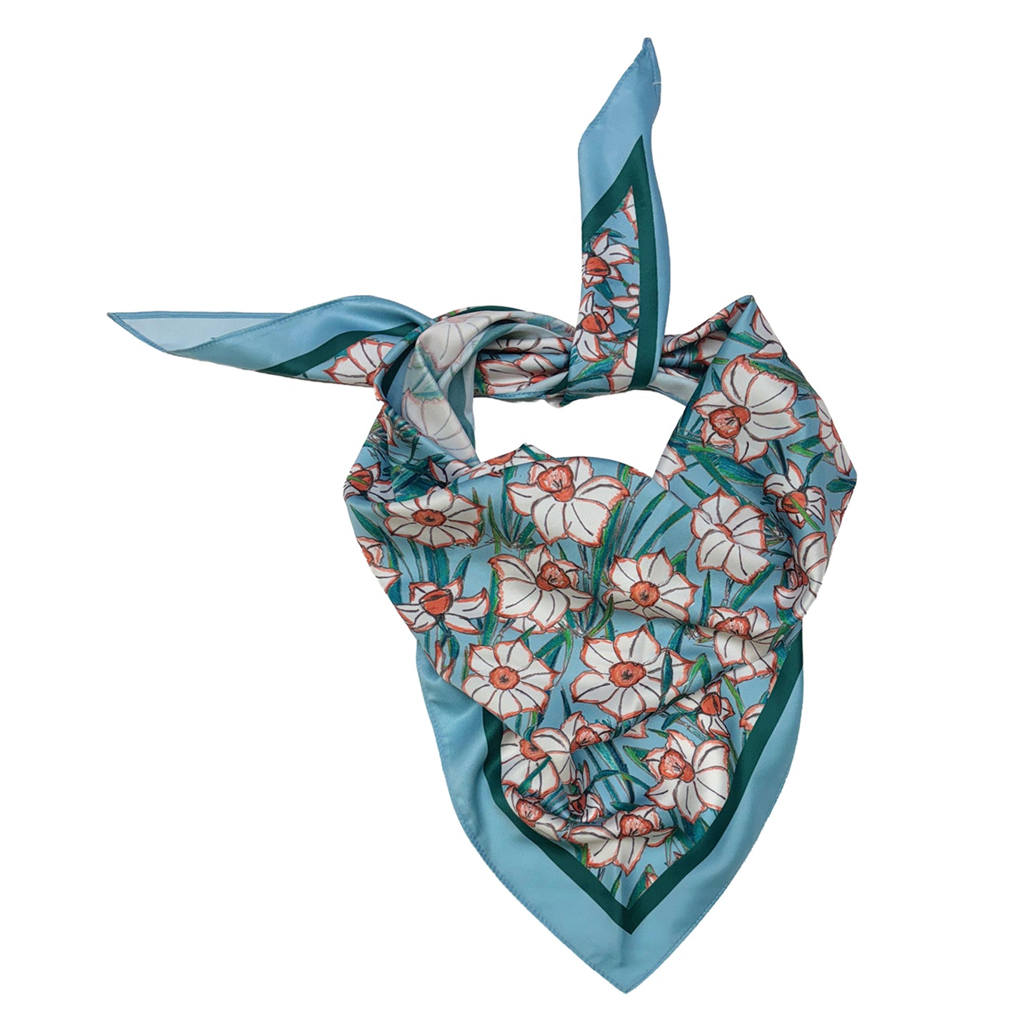 Floral Print Triangle Scarf