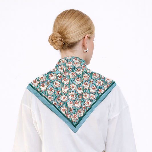 Floral Print Triangle Scarf