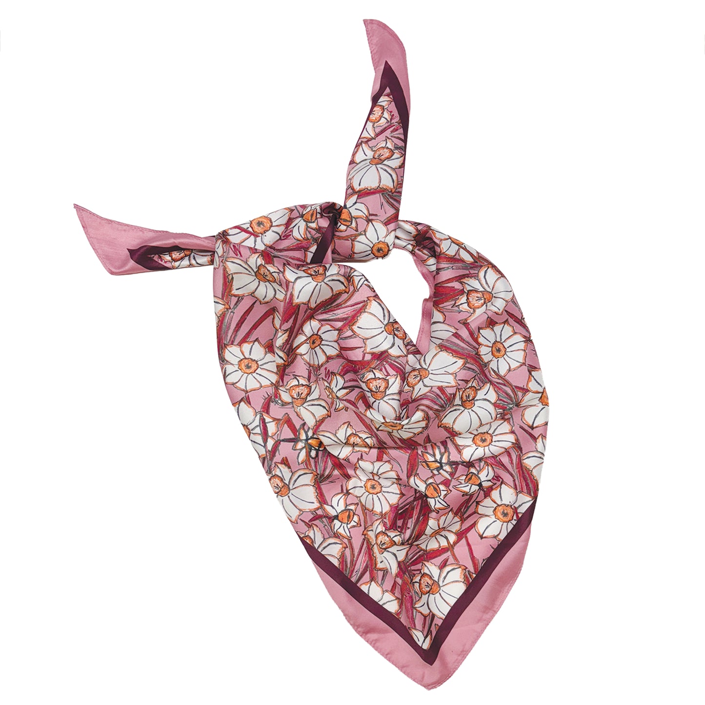 Floral Print Triangle Scarf