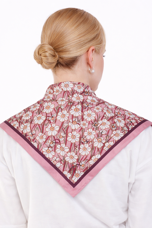 Floral Print Triangle Scarf