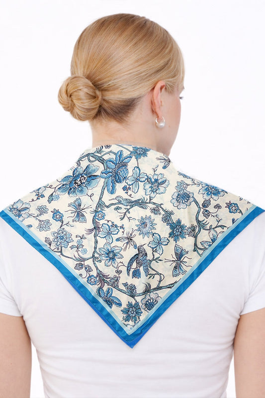 Floral Print Triangle Scarf