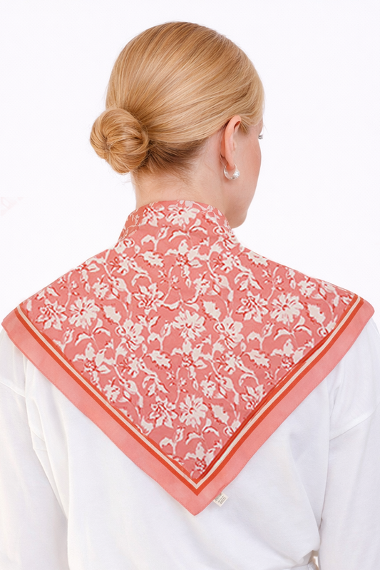 Floral Print Triangle Scarf