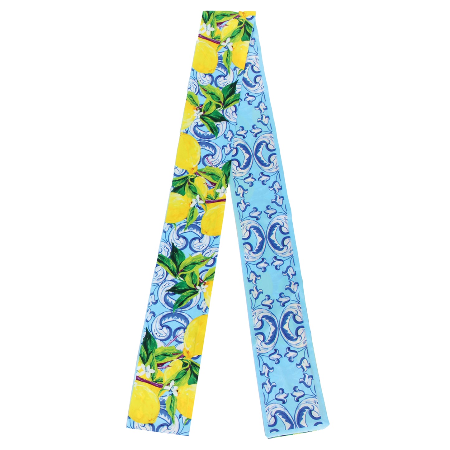 Lemon Scroll Skinny Scarf