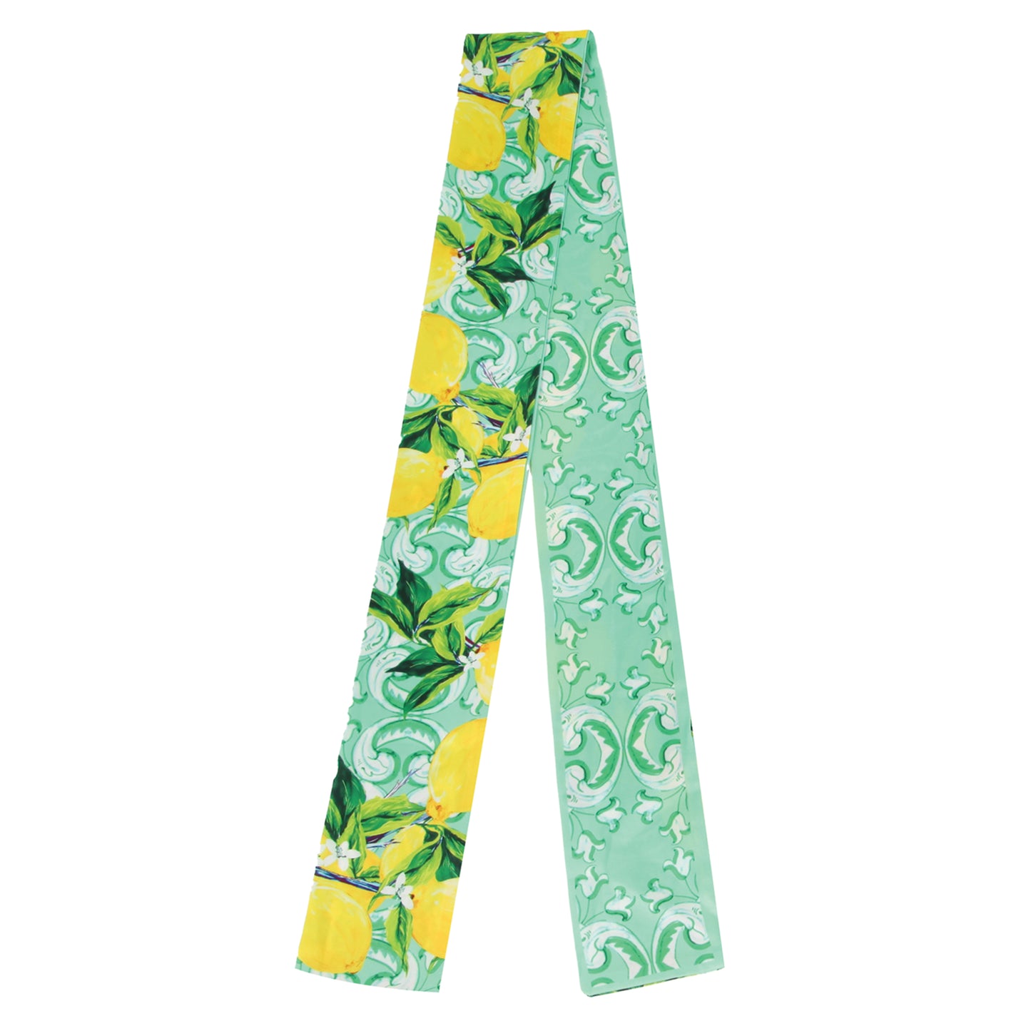 Lemon Scroll Skinny Scarf