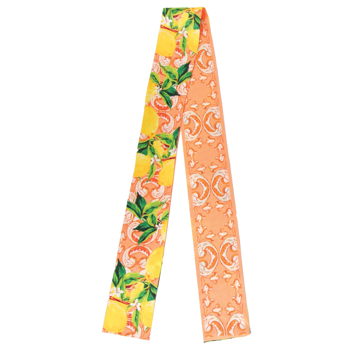 Lemon Scroll Skinny Scarf