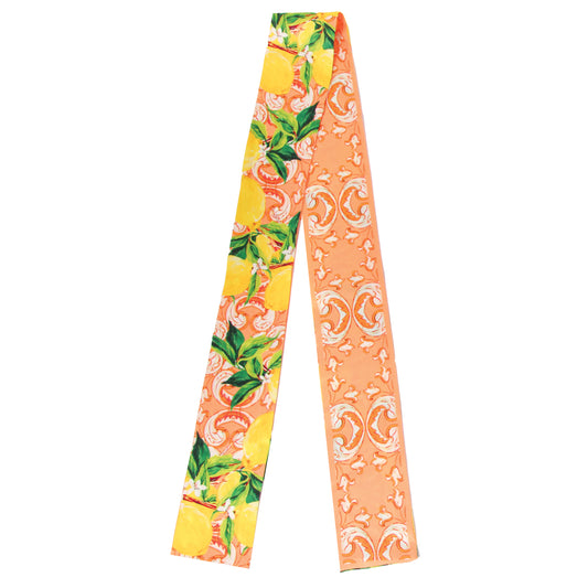 Lemon Scroll Skinny Scarf