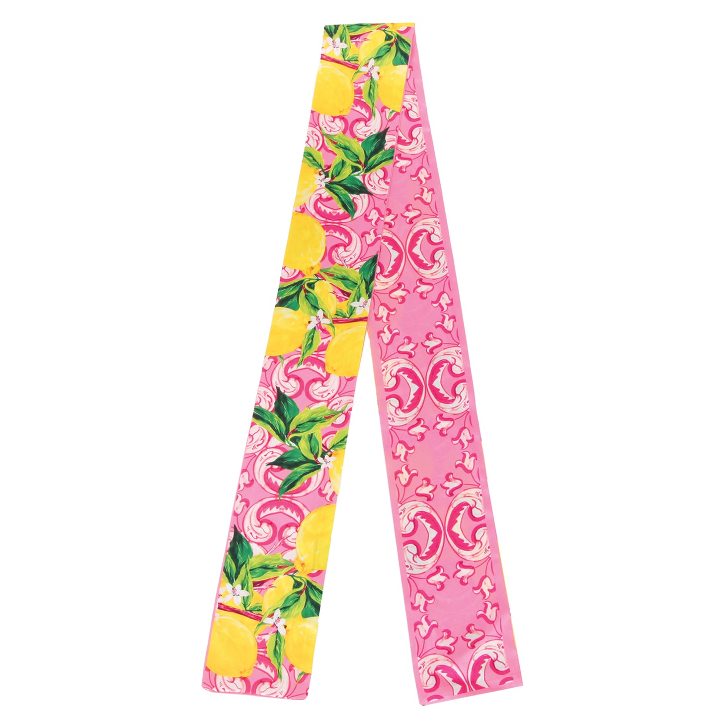 Lemon Scroll Skinny Scarf