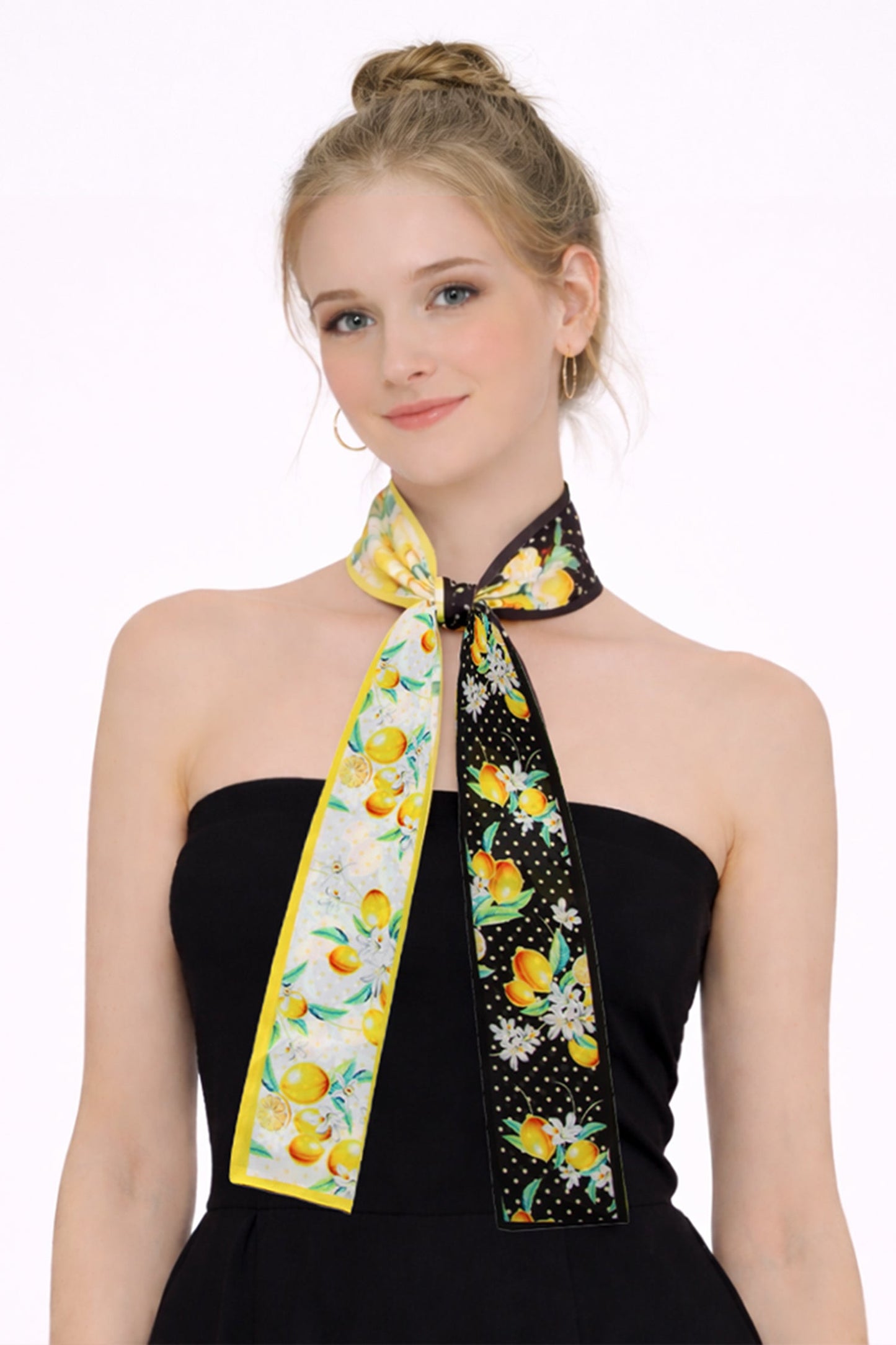 Fruit Floral Skinny Scarf