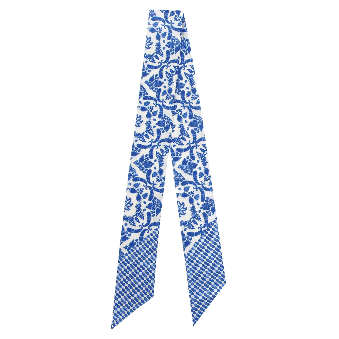 Classic Motif Skinny Scarf