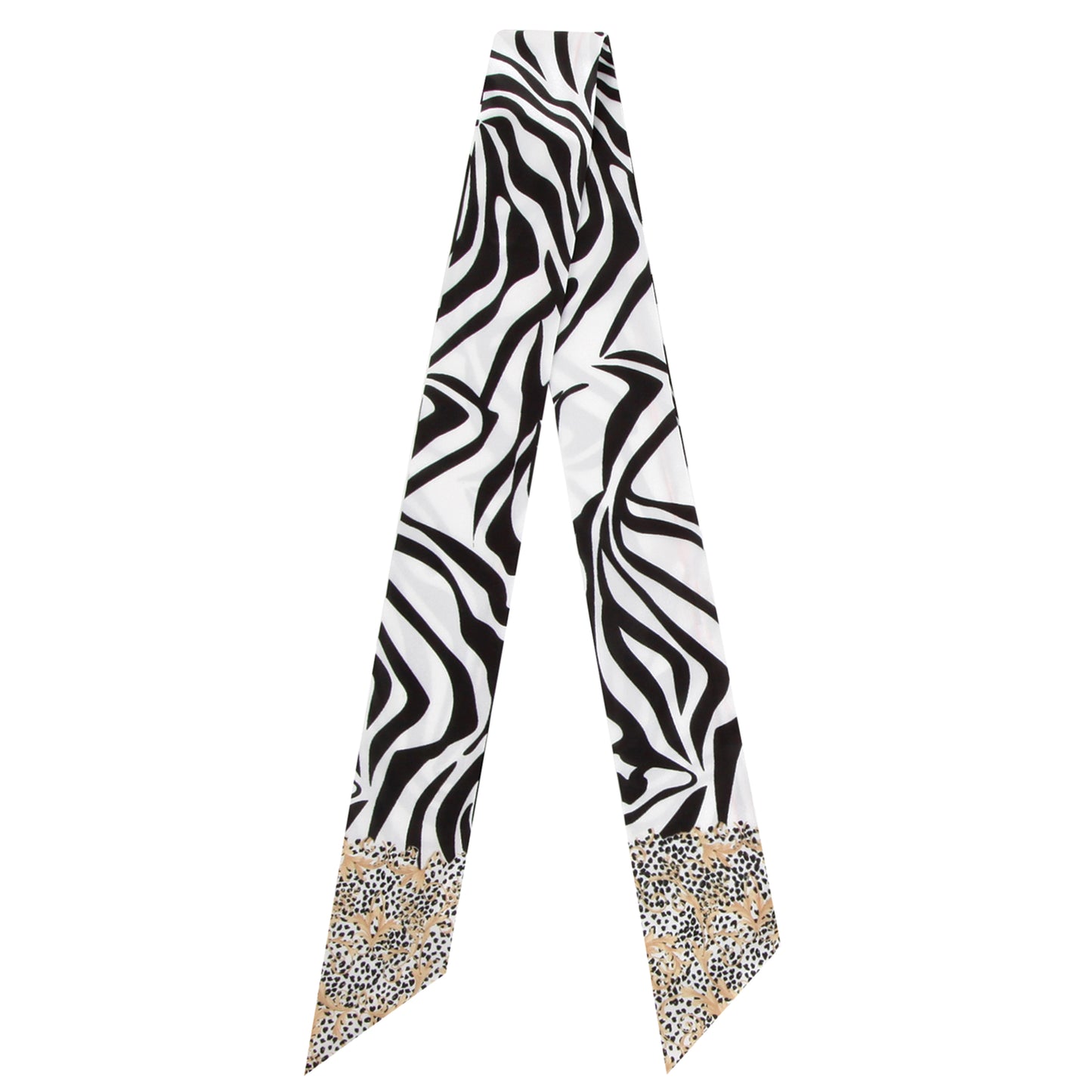 Graphic Pattern Skinny Scarf