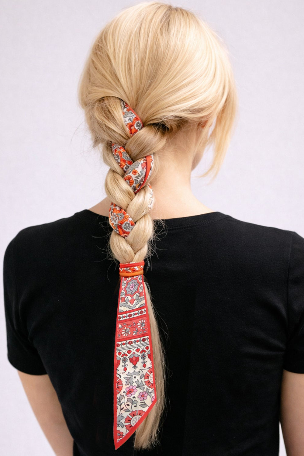 Allover Print Skinny Scarf
