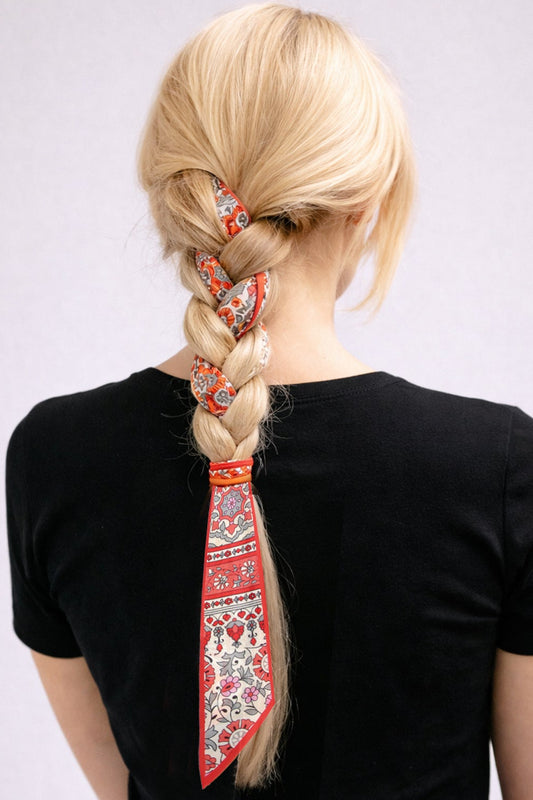 Allover Print Skinny Scarf