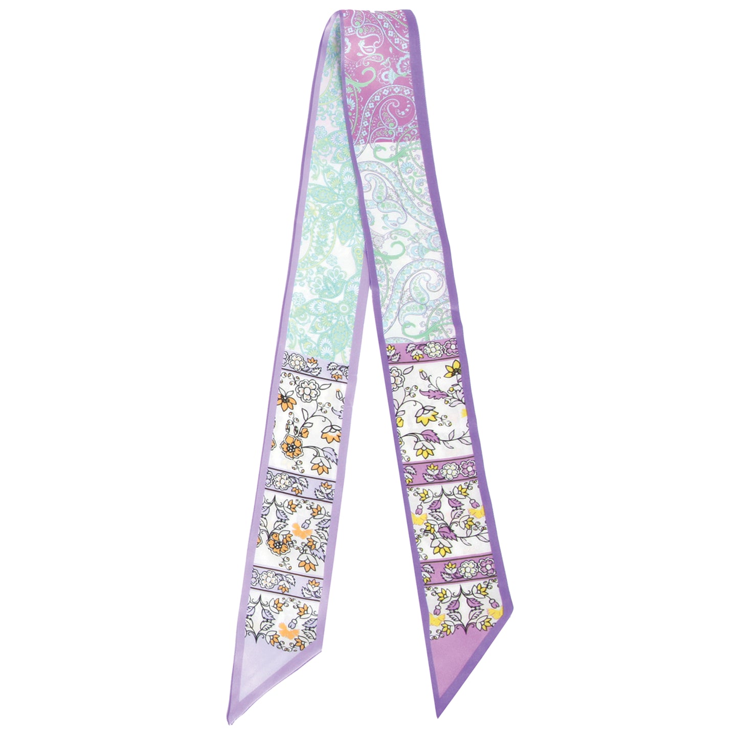 Icon Pattern Skinny Scarf