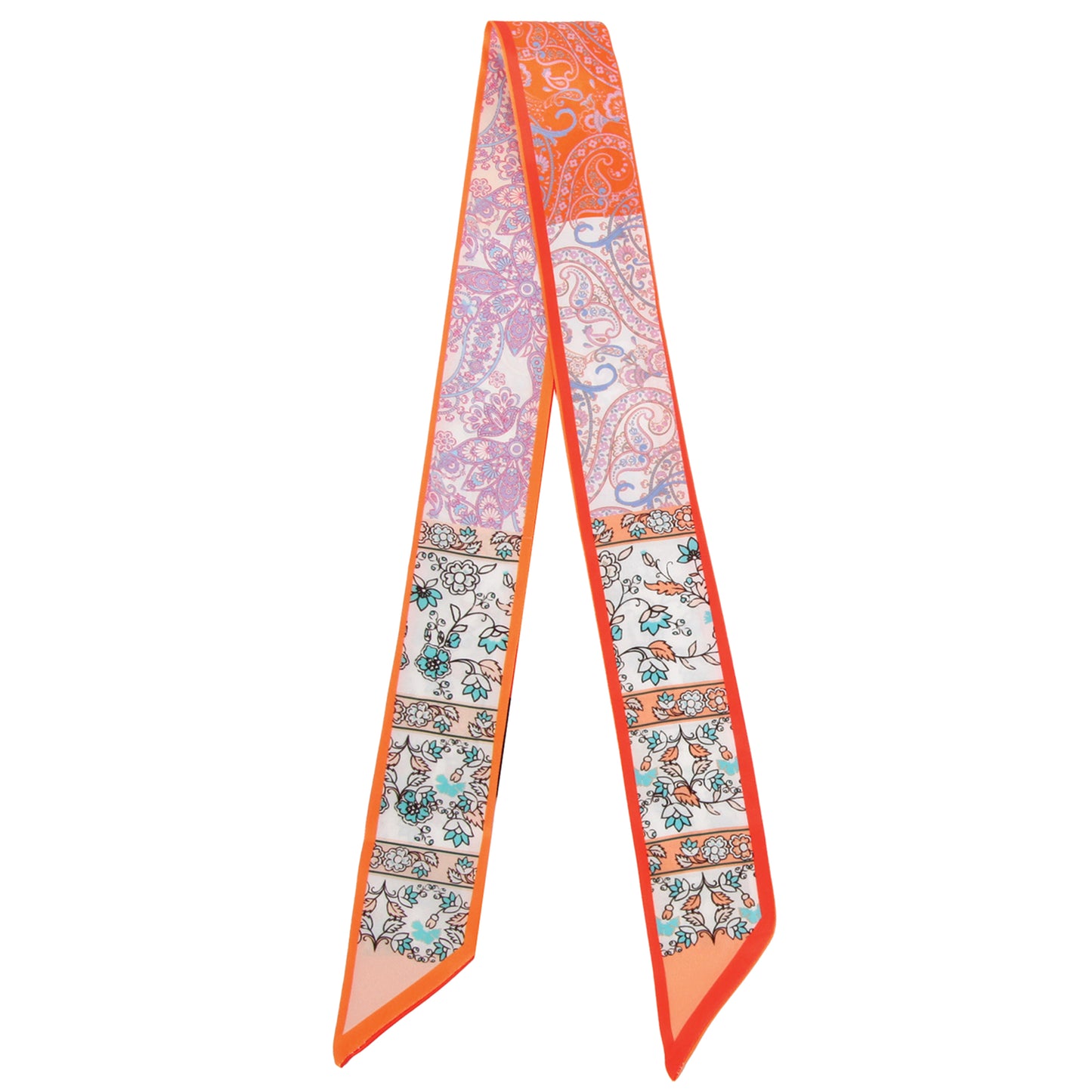 Icon Pattern Skinny Scarf