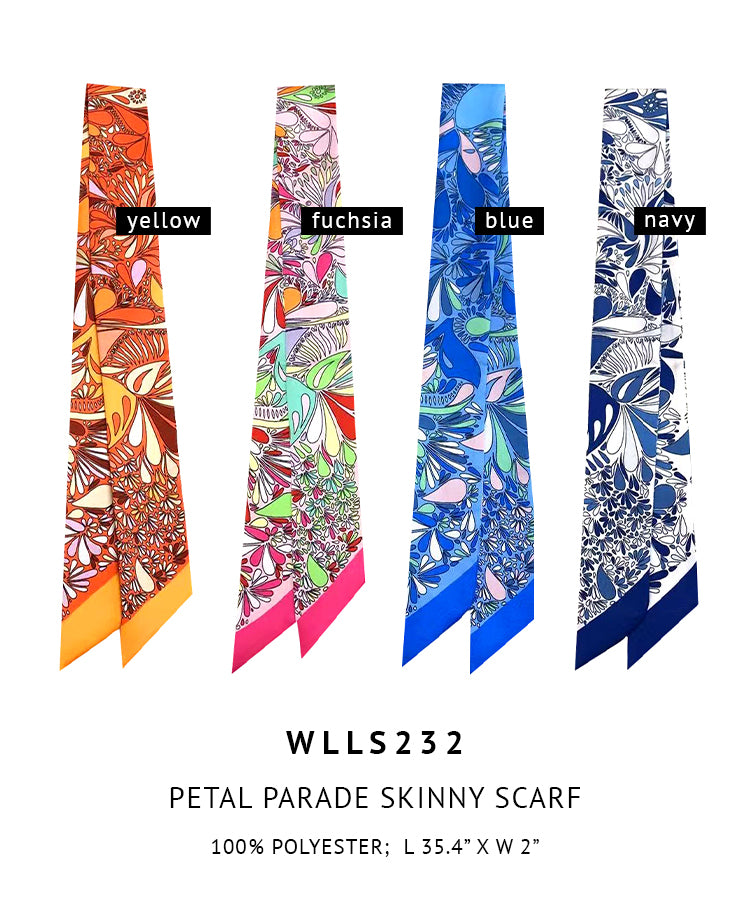 Petal Parade Skinny Scarf