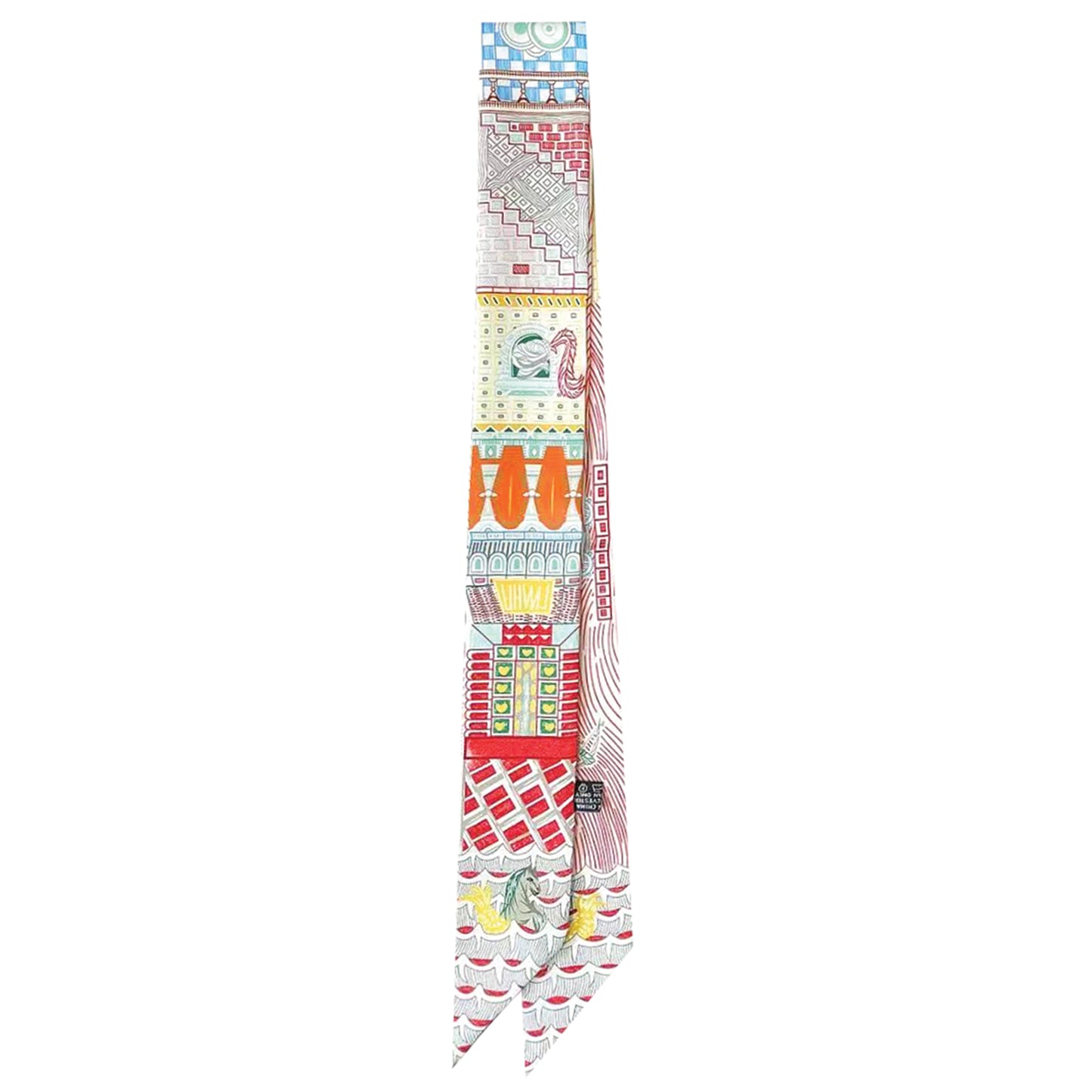 Story Tiles Skinny Scarf