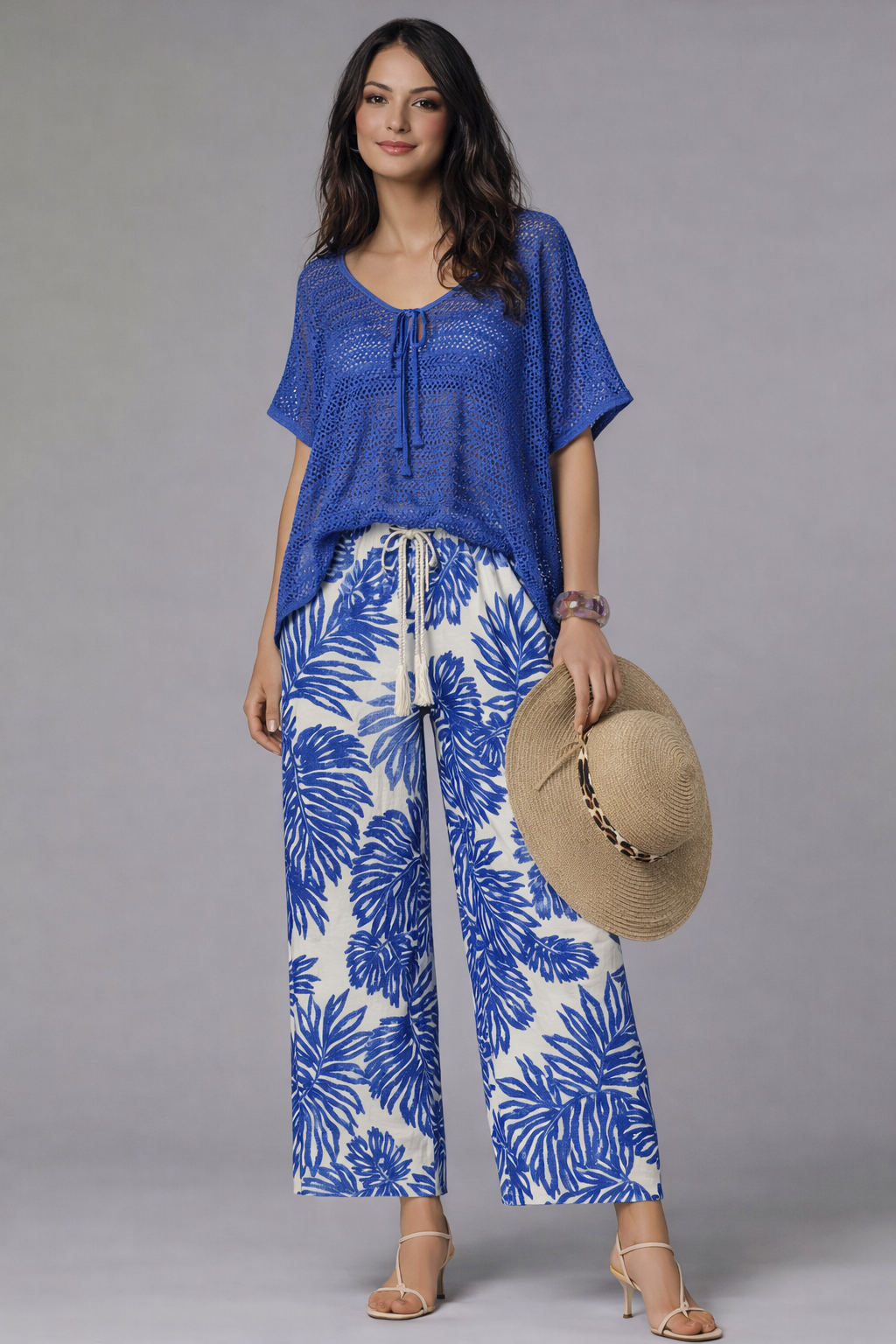 Tropical Print Pants