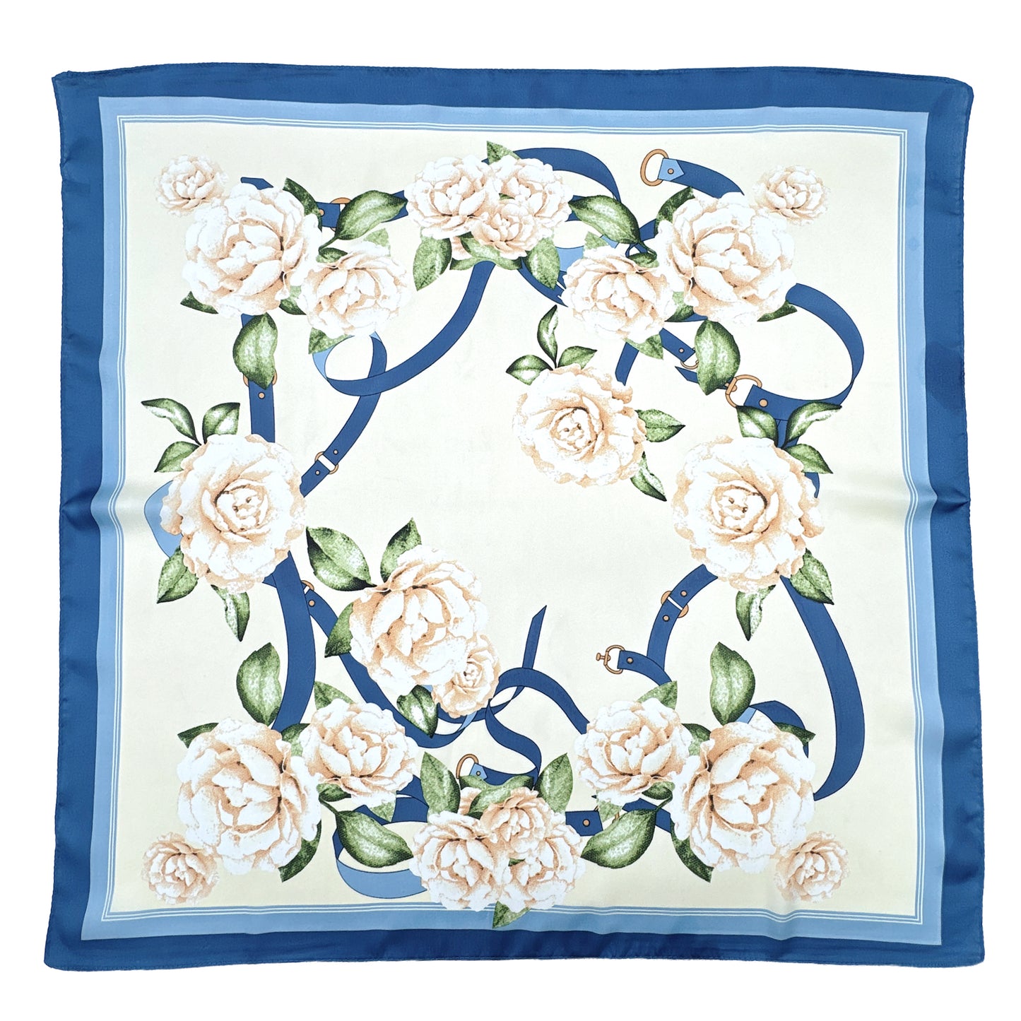 Floral Print Square Scarf