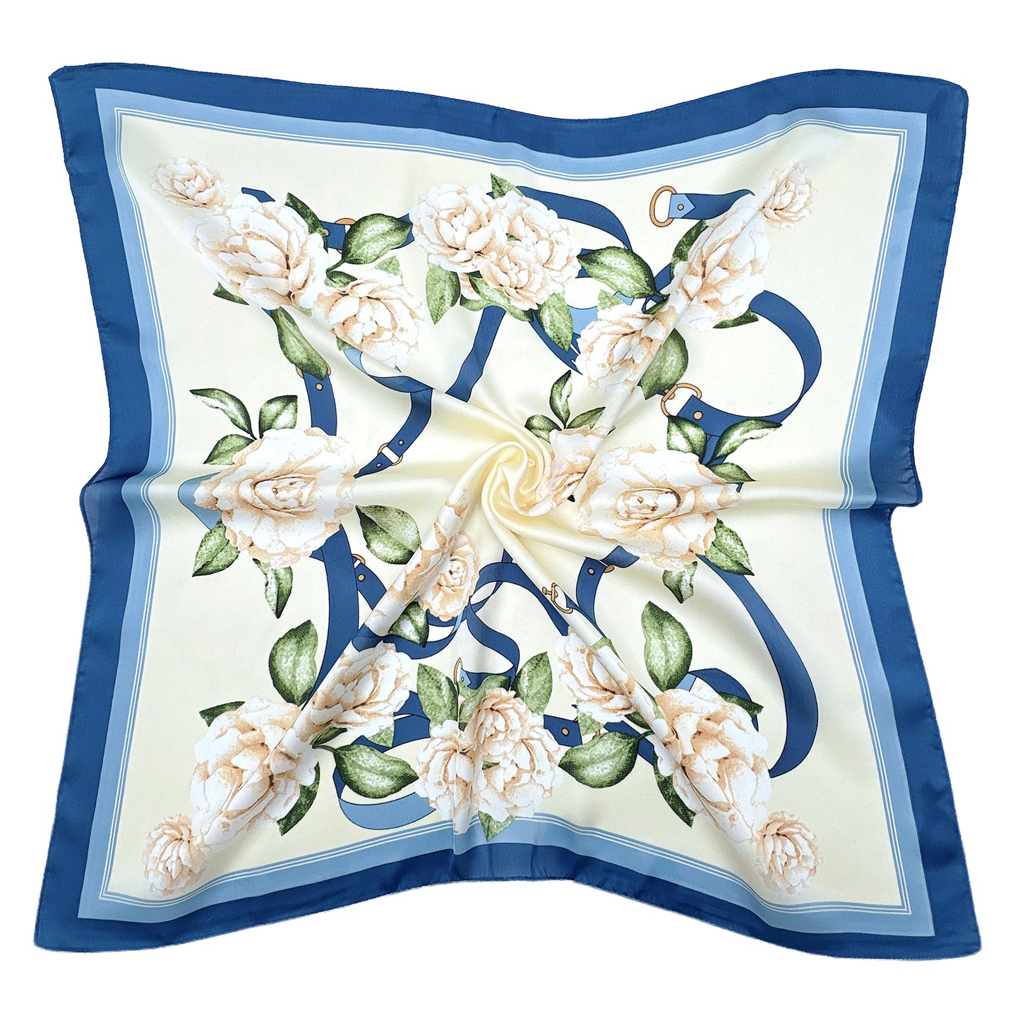 Floral Print Square Scarf