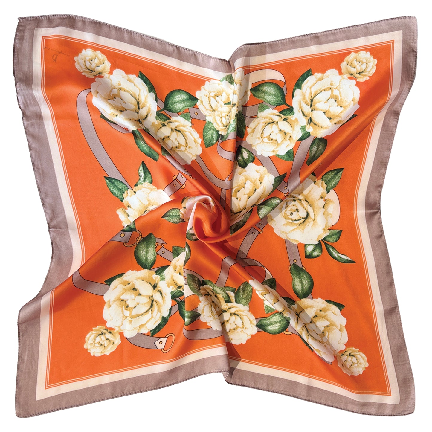 Floral Print Square Scarf