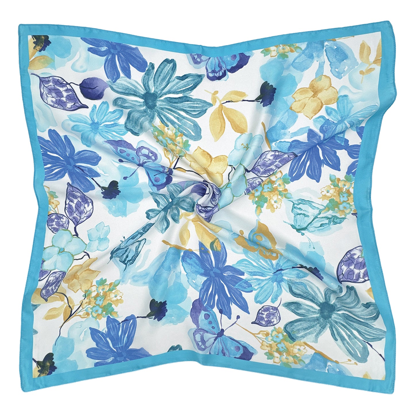 Floral Print Square Scarf