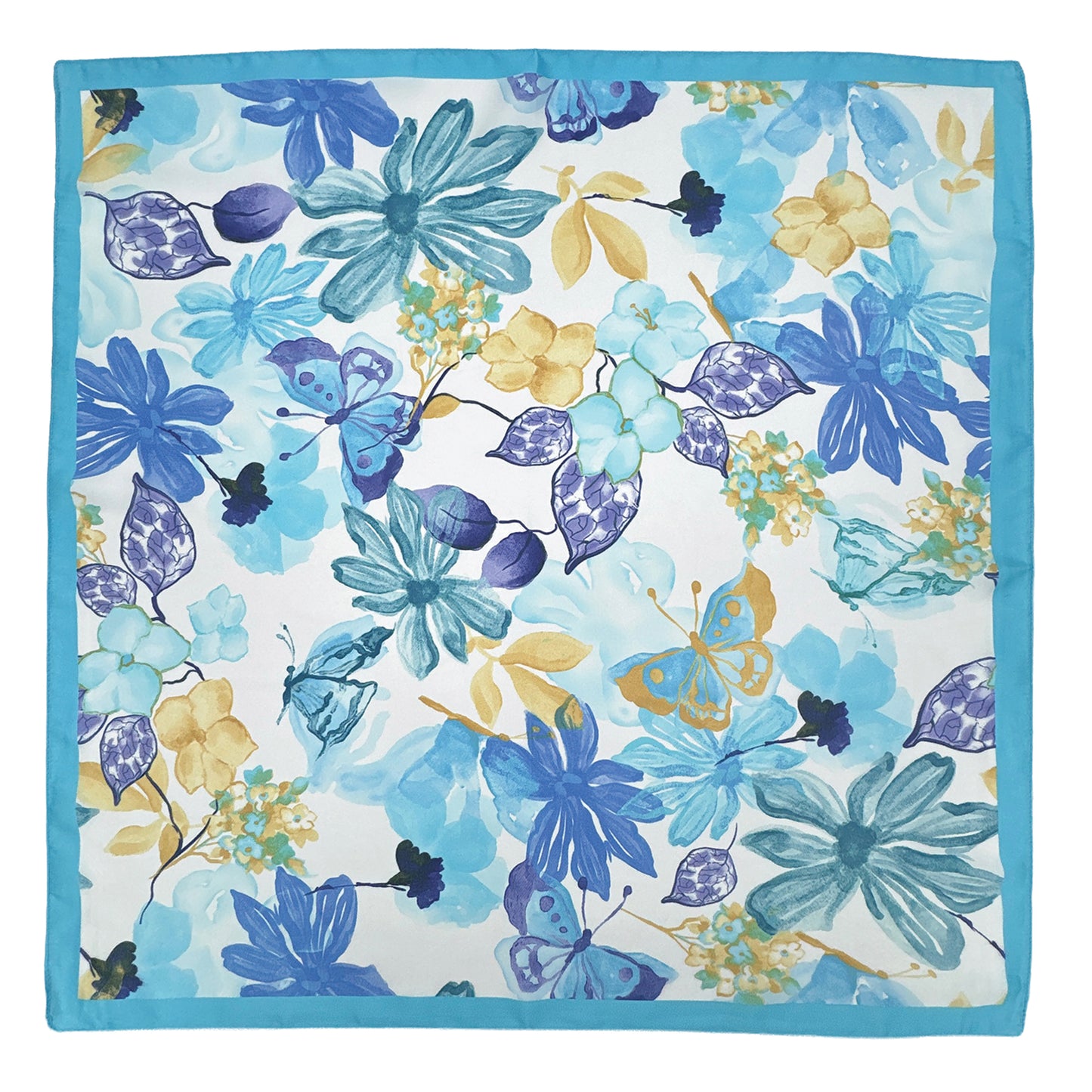 Floral Print Square Scarf