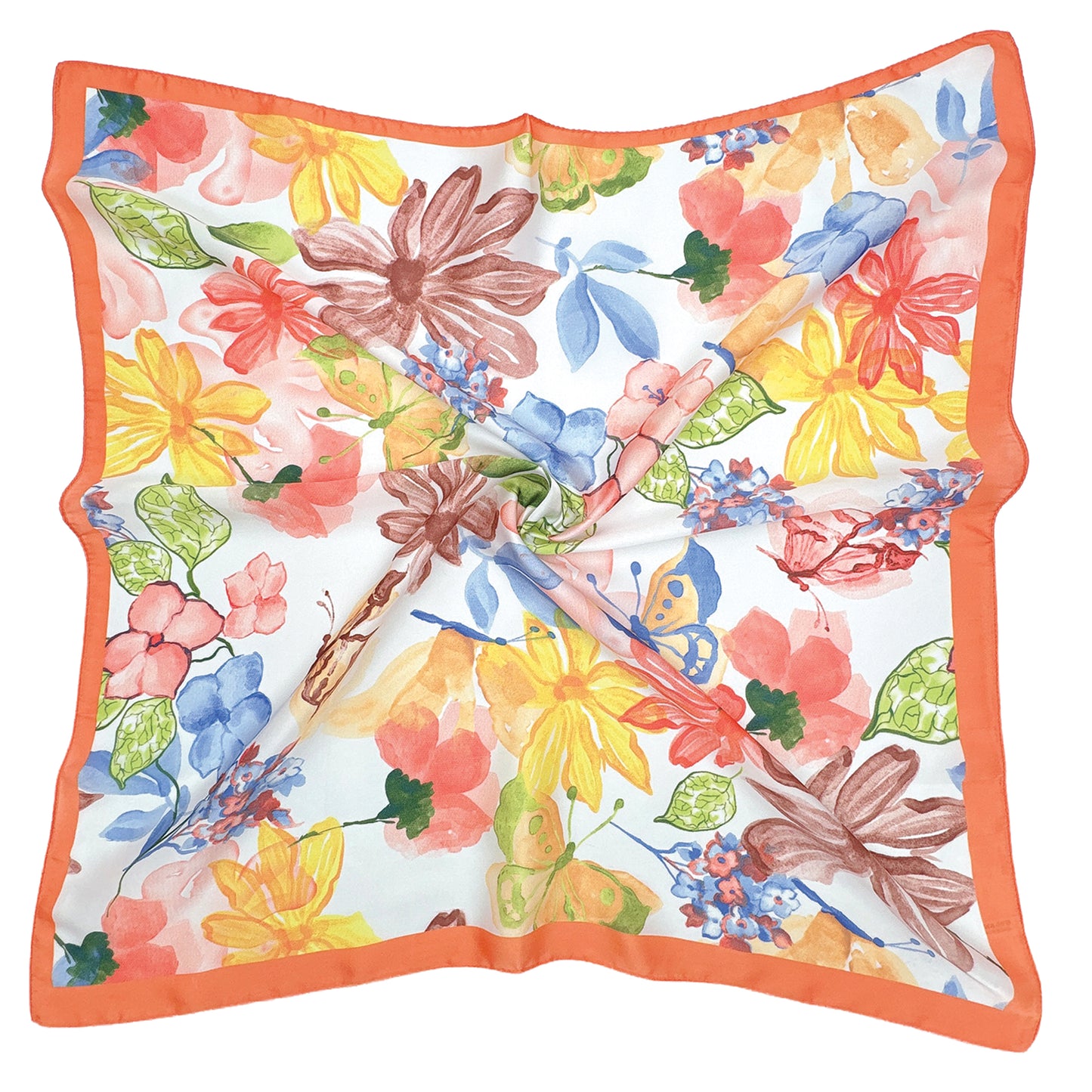 Floral Print Square Scarf