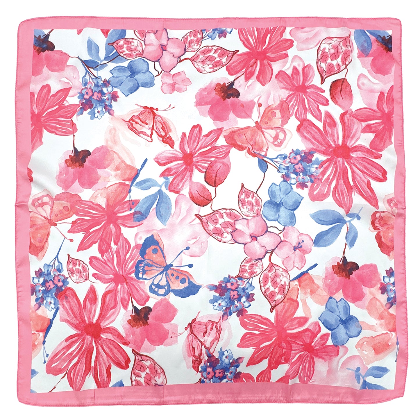 Floral Print Square Scarf