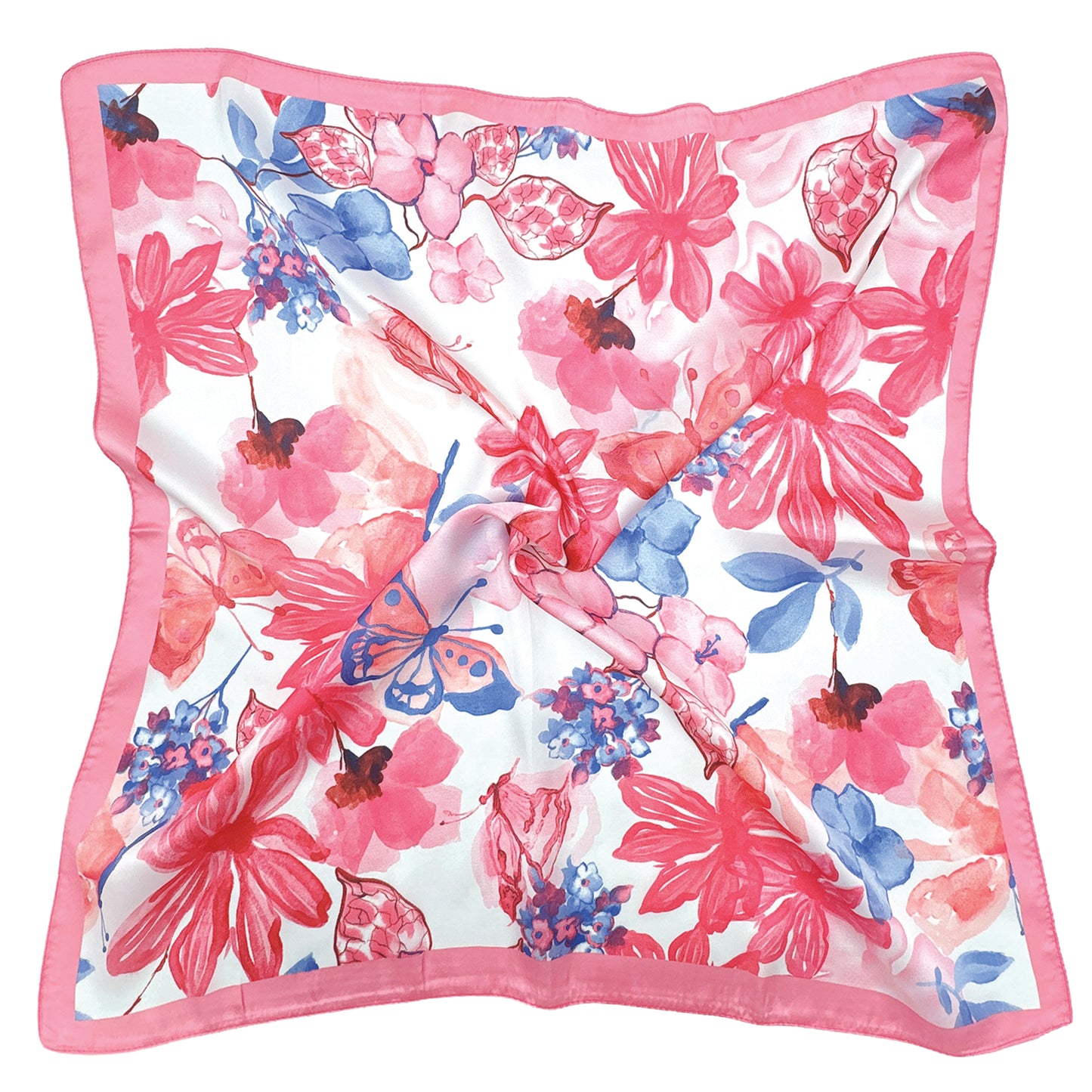 Floral Print Square Scarf