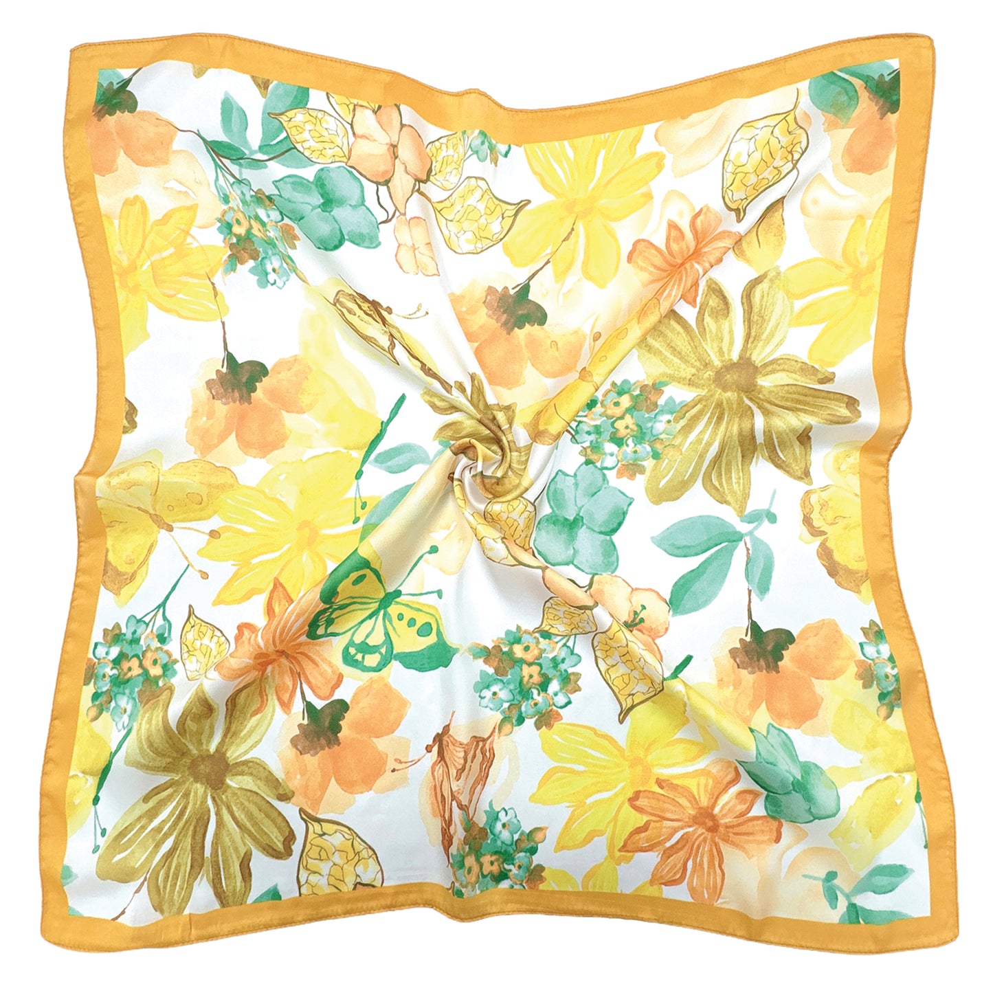 Floral Print Square Scarf