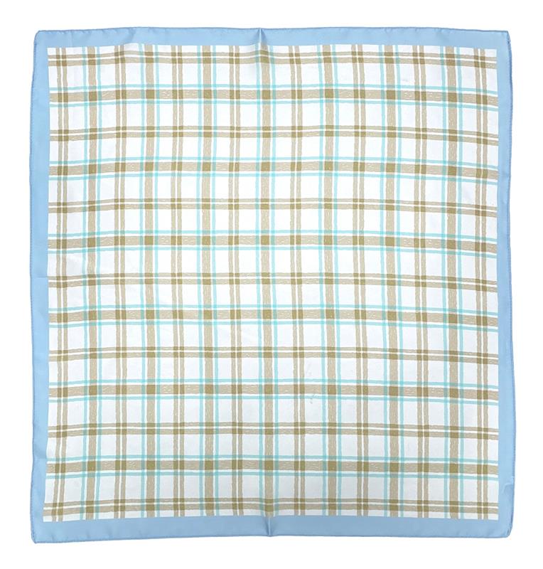 Plaid Print Square Scarf