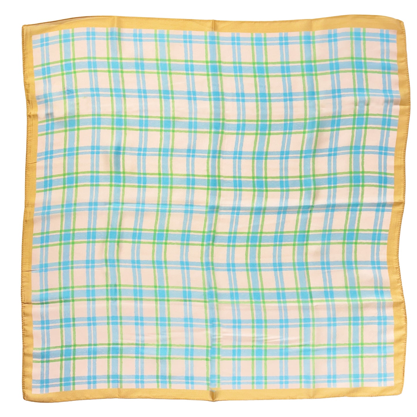 Plaid Print Square Scarf