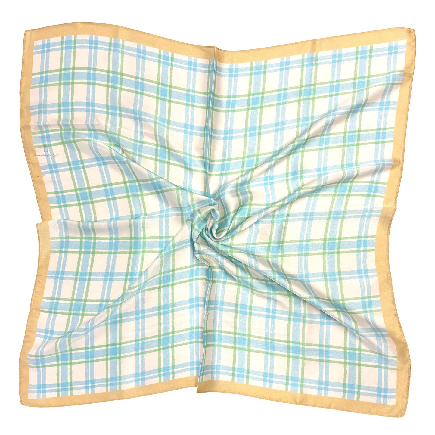 Plaid Print Square Scarf