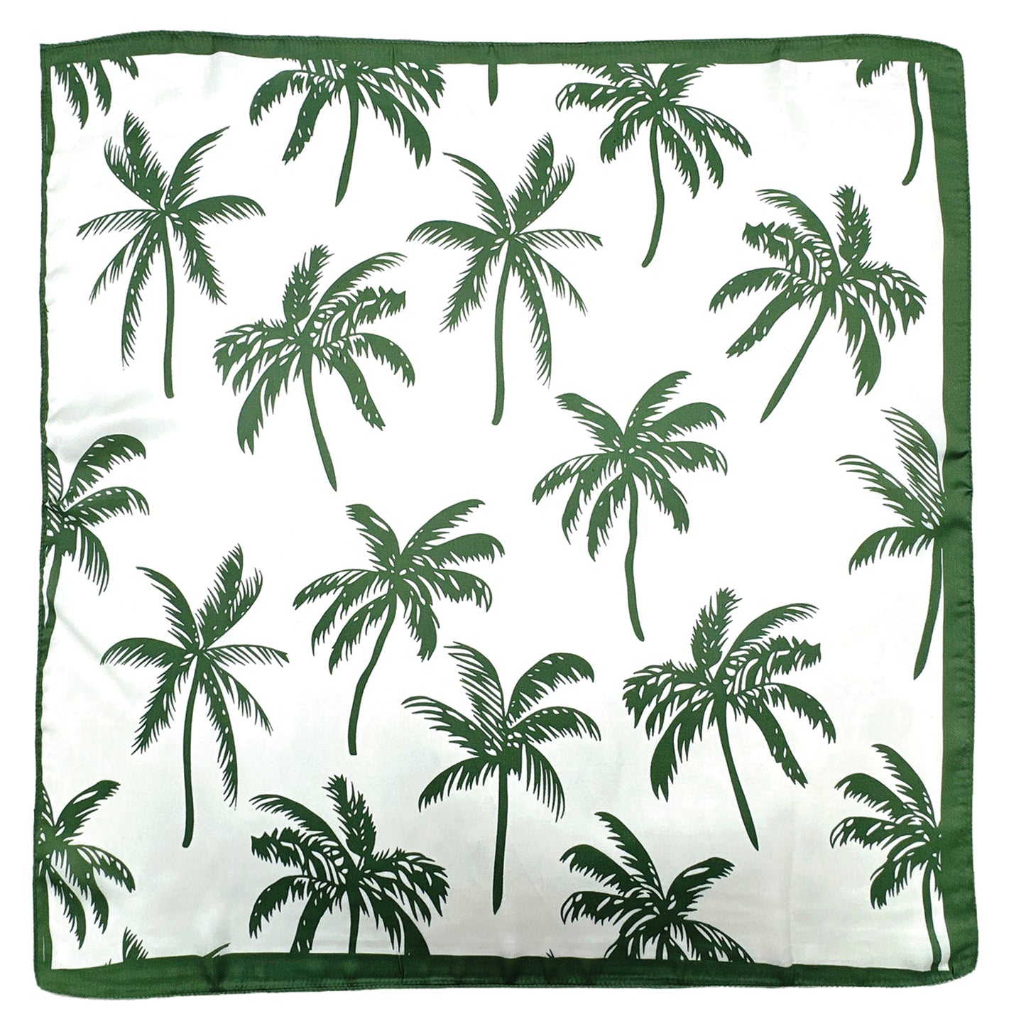 Palm Tree Print Square Scarf